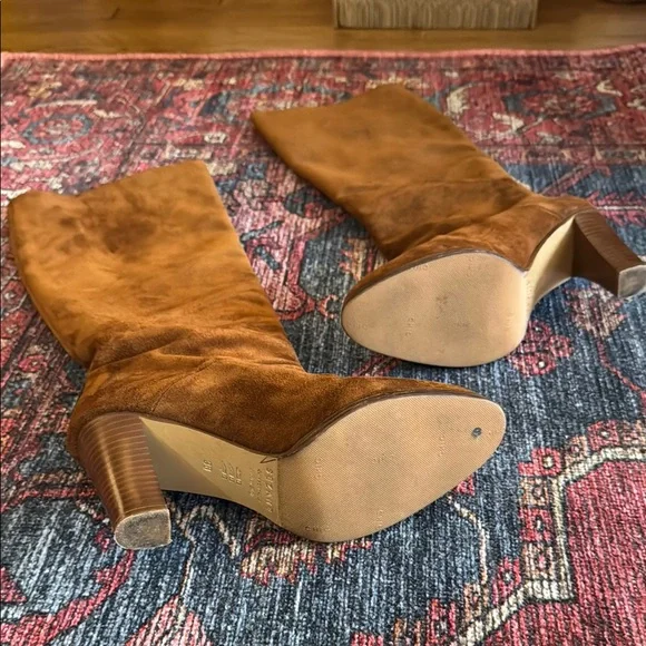Sezane Brown Suede Knee-High Boots - Abby Boot - Picture 3 of 7